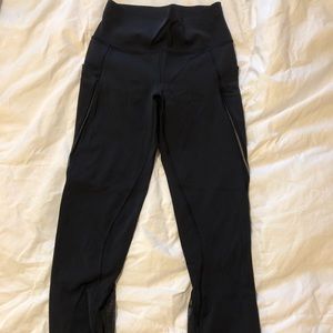 Lulu Lemon mesh 3/4 leggings